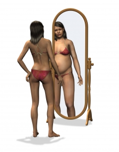 Ook onbewust ervaart anorexiapatiënt lichaam als dikker