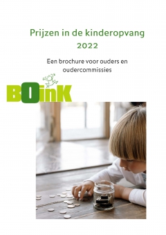 BOinK-brochure ‘prijzen in de kinderopvang 2022’